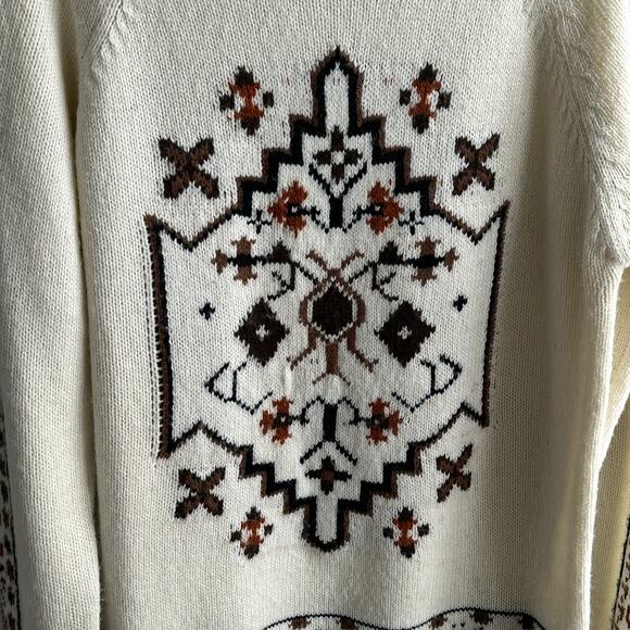 ASOS Geometric Hand Knit Wool Blend Sweater - Picture 6 of 9